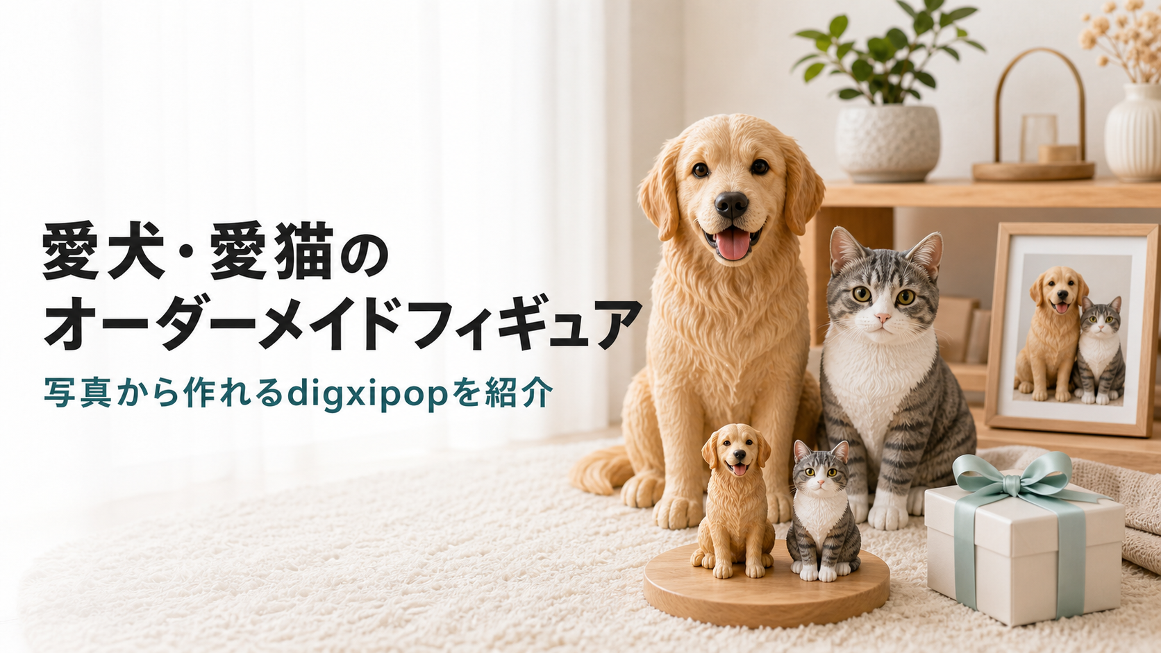 うちの子をフィギュアにできる？愛犬・愛猫の写真で作るdigxipop