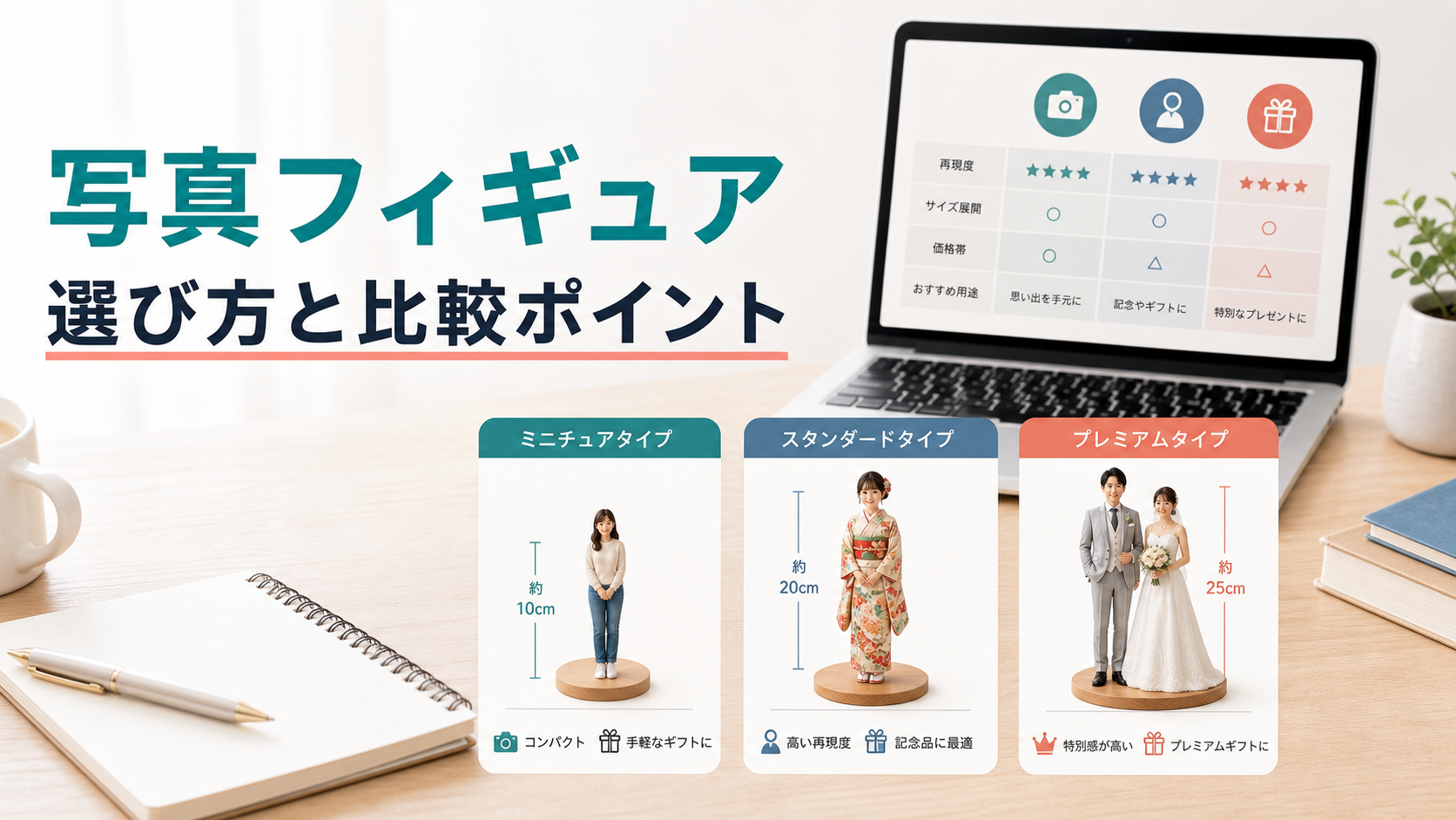 写真フィギュアはどれを選ぶ?用途別に見る比較ポイントと失敗しない選び方